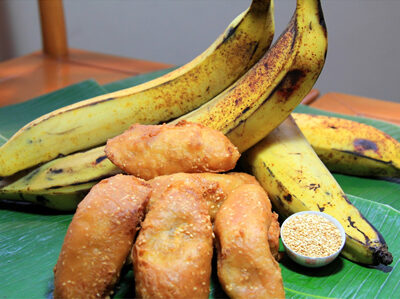 Pisang Tanduk Goreng Wijen