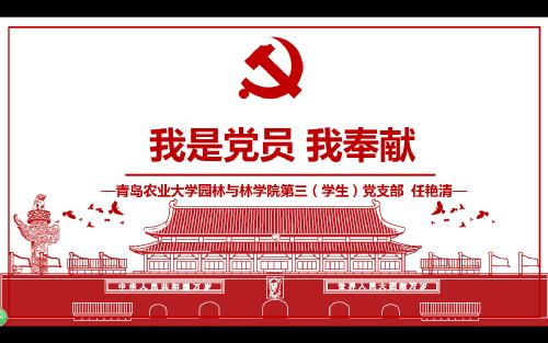 我是党员我奉献